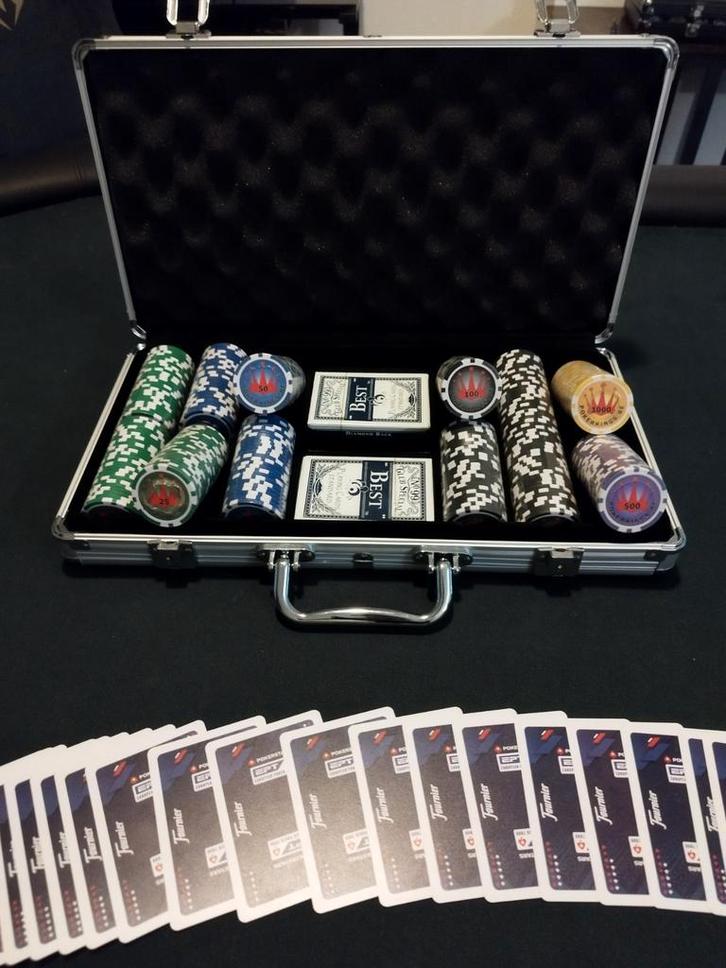 Pokerkings Tournemant Pokerset, Hobby en Vrije tijd, Gezelschapsspellen | Kaartspellen, Nieuw, Ophalen of Verzenden