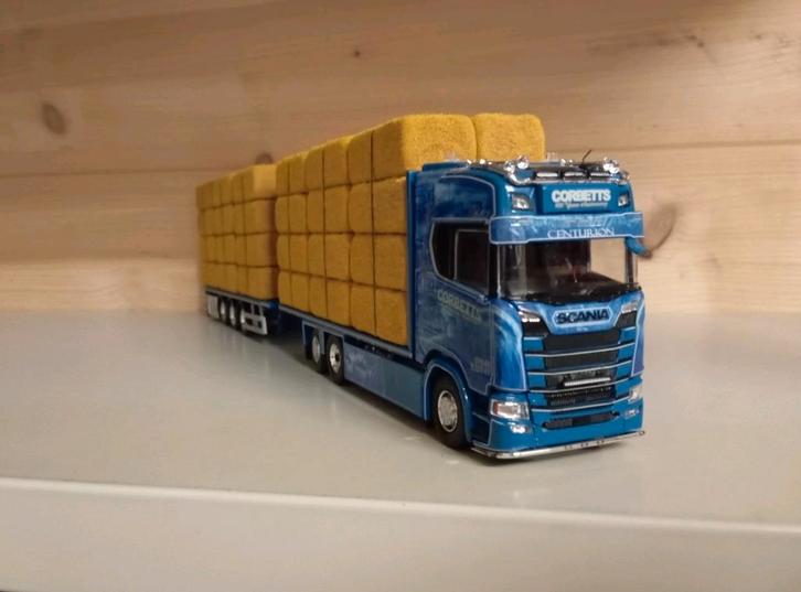 Scania S Corbetts Engeland combinatie Tekno, Hobby en Vrije tijd, Modelauto's | 1:50, Nieuw, Bus of Vrachtwagen, Tekno, Ophalen of Verzenden
