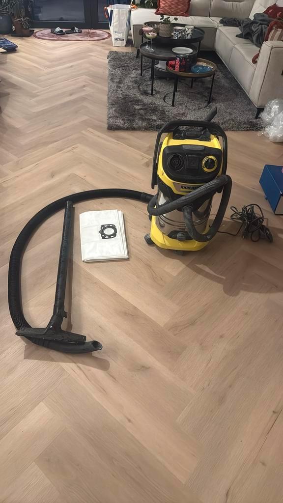 Karcher wd 6 ps met zakken, Witgoed en Apparatuur, Stofzuigers, 1200 tot 1600 watt, Ophalen