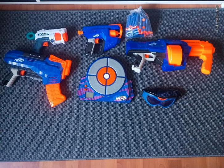 Complete Nerf Set – In Goede Staat!, Kinderen en Baby's, Speelgoed | Buiten | Actiespeelgoed, Zo goed als nieuw, Ophalen