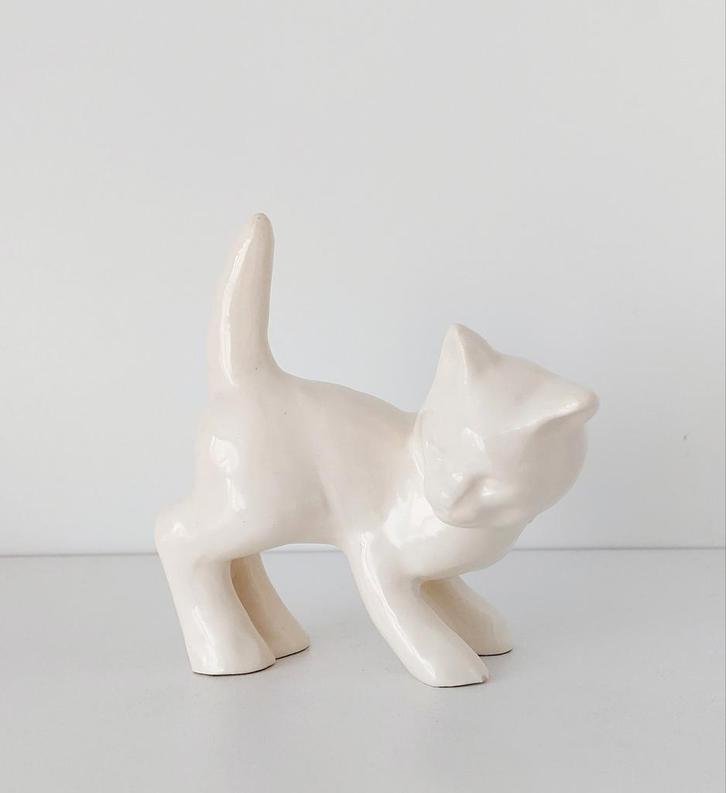 Etha Lempke plastiek kat, Antiek en Kunst, Antiek | Keramiek en Aardewerk, Ophalen of Verzenden