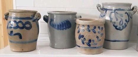 Keulse potten / voorraadpot leuk op aanrecht!, Antiek en Kunst, Antiek | Keramiek en Aardewerk, Ophalen of Verzenden
