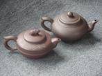 Twee Yiching theepotten, Huis en Inrichting, Keuken | Servies, Keramiek, Overige typen, Ophalen of Verzenden, Zo goed als nieuw