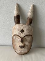 Afrikaans Houten Masker met Hoorns, Antiek en Kunst, Kunst | Niet-Westerse kunst, Ophalen