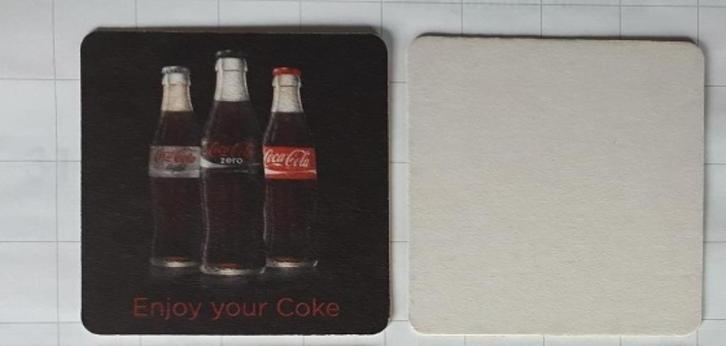 Coca-Cola Onderzetter/viltje Enjoy your Coke, Verzamelen, Merken en Reclamevoorwerpen, Zo goed als nieuw, Gebruiksvoorwerp, Ophalen of Verzenden