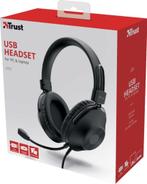 Trust - USB Headset - Over - ear- zwart, Nieuw in doos., Ophalen, Nieuw