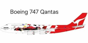 GEZOCHT: Qantas B747-400 VH-OJC 1:200 F1 Formula 1 Blue box beschikbaar voor biedingen