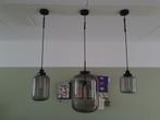 3 hanglampen rookglas, Huis en Inrichting, Lampen | Hanglampen, Ophalen