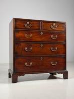 Engelse ladekast commode Mahonie 19e eeuw