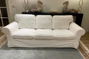 driezits bank Ektorp Ikea + nieuwe hoezen - afbeelding 1