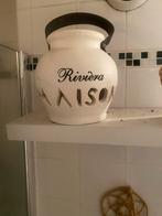 Riviera Maison Pot - Decoratief, Huis en Inrichting, Woonaccessoires | Vazen, Ophalen, Wit, Aardewerk of Porselein, Zo goed als nieuw