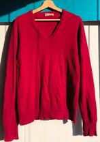 Vintage 100 cashmere trui kasjmier Schotland Scotland rood, Kleding | Heren, Truien en Vesten, Ophalen of Verzenden, Gedragen