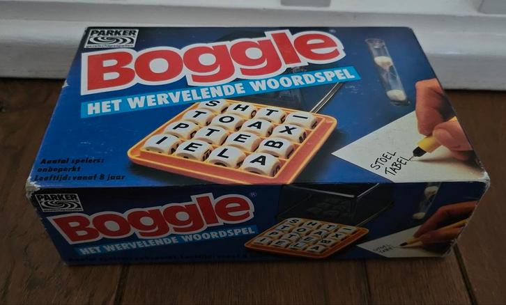 Boggle- vintage- MB spellen- Compleet- Ook Verzenden, Hobby en Vrije tijd, Gezelschapsspellen | Overige, Ophalen