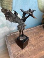 Brons-tin beeldje “Paradijsvogel” Bernadette Leijdekker, Ophalen of Verzenden