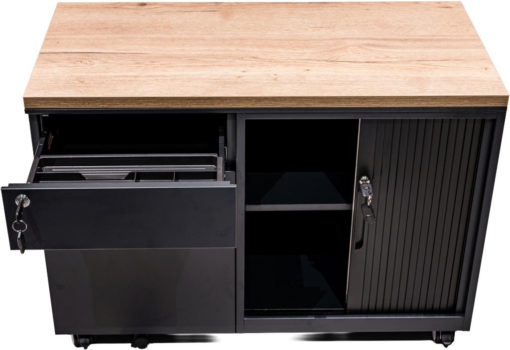 Verrijdbaar ladeblok met schuifdeurkast / roldeurkast nieuw, VST, Nieuw, Met slot, Industriestraat 5