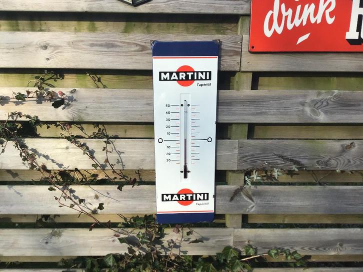 Martini emaille reclamebord, Verzamelen, Merken en Reclamevoorwerpen, Gebruikt, Reclamebord, Ophalen