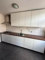 IKEA Hoekkeuken met Inbouwapparatuur, Huis en Inrichting, Keuken | Complete keukens, Ophalen, Gebruikt, Wit, Hoekkeuken