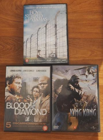3 oudere Dvd's in goede staat beschikbaar voor biedingen