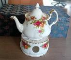 Royal Albert OLD COUNTRY ROSE  THEEPOT + LICHT  Klik RK adv., Antiek en Kunst, Ophalen of Verzenden