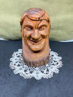 Houten hoofd, boomstammetje (120322), Ophalen of Verzenden