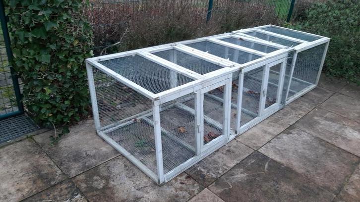 Volière met volieregaas., Dieren en Toebehoren, Vogels | Toebehoren, Gebruikt, Overige typen, Ophalen