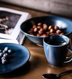 VT wonen dessert borden ontbijt borden Matt Blue. Nieuw, Nieuw, Ophalen of Verzenden, Bord(en), Effen