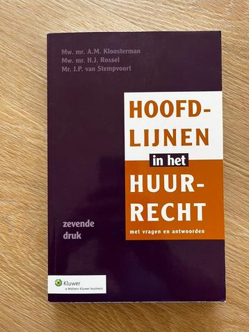 A.M. Kloosterman - Hoofdlijnen in het huurrecht beschikbaar voor biedingen