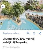 Voucher Sunparks, Tickets en Kaartjes, Drie personen of meer, 3 overnachtingen of meer