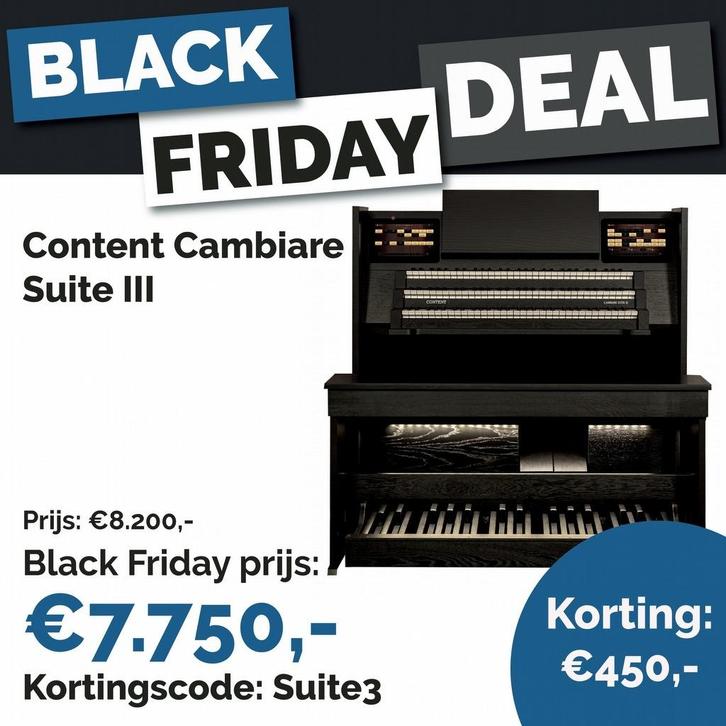 Content Cambiare Suite III Sky Black, Muziek en Instrumenten, Orgels, Nieuw, Orgel, 3 klavieren, Ophalen of Verzenden