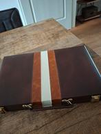 Backgammon in koffer, Ophalen of Verzenden, Zo goed als nieuw