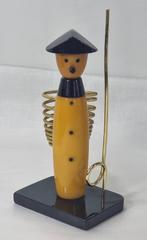 Vintage Art Deco Bakelite Catalin 1930 Yellow black Pretzel, Antiek en Kunst, Antiek | Bestek, Verzenden