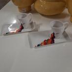 2 Corrie Ammerlaan gouden kracht kop en schotel, Ophalen of Verzenden