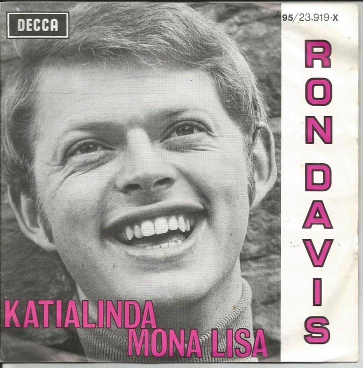 Ron Davis - Katialinda / Mona Lisa, Cd's en Dvd's, Vinyl Singles, Gebruikt, Single, Nederlandstalig, 7 inch, Verzenden