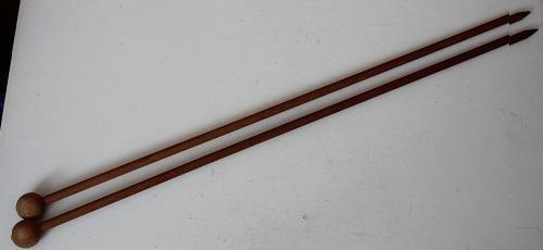 houten breinaalden 9 mm 60 cm 132702, Hobby en Vrije tijd, Breien en Haken, Zo goed als nieuw, Breien, Naald, Ophalen of Verzenden