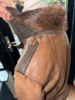 Leren jasje, jack met konijnenbont - Italiaanse maat 44, Kleding | Dames, Jassen | Winter, Pinko, Bruin, Ophalen of Verzenden