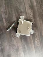RVS plafondlamp met 3 spotjes (merk: Van de Heg), Ophalen of Verzenden, Zo goed als nieuw, Metaal of Aluminium, Plafondspot of Wandspot