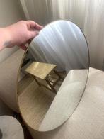 Gouden ronde spiegel, Ophalen, Minder dan 50 cm, Gebruikt, Rond