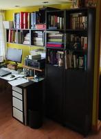 KALLAX planken en kast IKEA BILLY, donkerbruin (geen bureau), Ophalen, Met deur(en), Zo goed als nieuw, 200 cm of meer