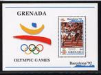 Grenada- 1992- blok= motief Olympische Spelen, Ophalen of Verzenden, Postfris, Midden-Amerika