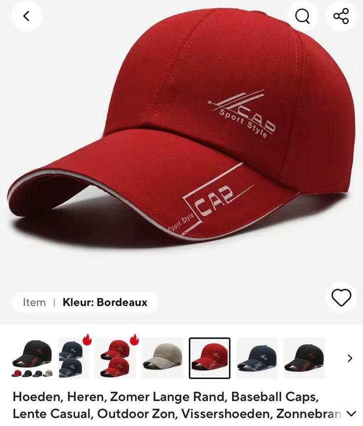 Baseball cap sport style verstelbaar voor bijna ieder hoofd, Kleding | Heren, Hoeden en Petten, Nieuw, Pet, One size fits all