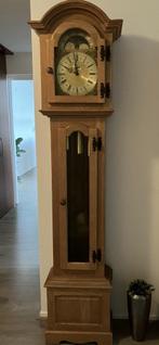 Eikenhouten staande klok / Westminster uurwerk, Huis en Inrichting, Ophalen, Zo goed als nieuw, Staande klok