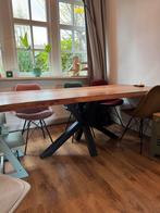 Houten Eettafel 200x100cm, Ophalen, Gebruikt, 200 cm of meer, 50 tot 100 cm