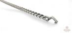 Zilverkleurige roestvrij stalen heren armband, Verzenden, Nieuw, Zilver, Staal