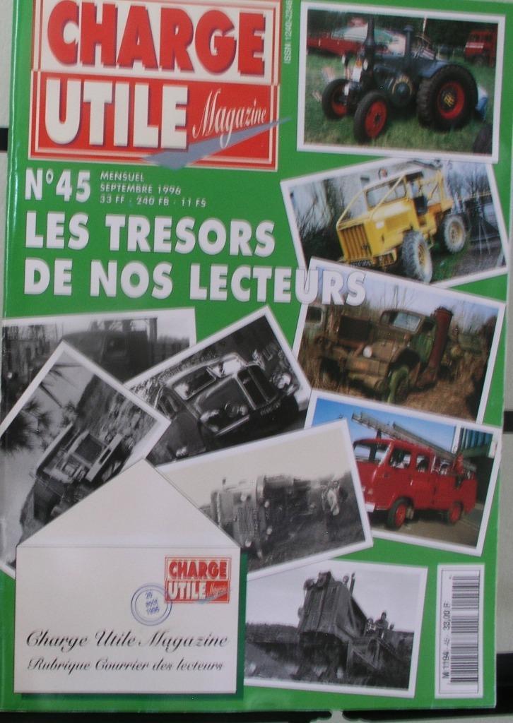 Charge Utile magazine nº 45 sepember 1996, Boeken, Tijdschriften en Kranten, Zo goed als nieuw, Overige typen, Ophalen of Verzenden