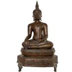 Oud Thais bronzen Boeddhabeeld LOT 184, Ophalen of Verzenden, Gebruikt