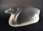 Jules Vermeire Leerdam 1933 Vogel satined glass bird, Ophalen of Verzenden