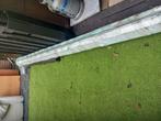 Zonnenluifel 5 meter breed knikarm elektrische, Ophalen of Verzenden, Gebruikt, 450 cm of meer, Knikarmscherm