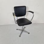 Vintage Cirkel Arend Bureaustoel, Gebruikt, Zwart, Ophalen of Verzenden, Bureaustoel