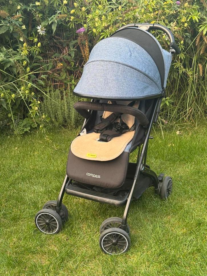 CAM Compass buggy | extreem compact | AEROMOOV mat & parasol, Kinderen en Baby's, Buggy's, Zo goed als nieuw, Ophalen of Verzenden