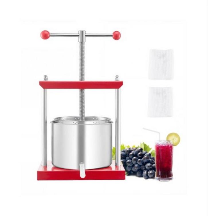 Fruitpers - Handmatige Pers voor Sap Nieuw, Huis en Inrichting, Keuken | Keukenbenodigdheden, Nieuw, Ophalen of Verzenden